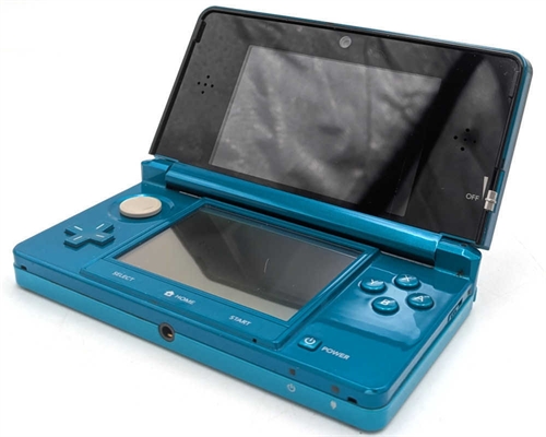 Nintendo 3DS - Aqua Blue - Komplet I Æske - Konsol - SNR CEM103093107 (C Grade) (Genbrug)